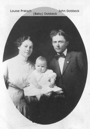 Louse Pratsch und John Dobbeck mit ihrem Kind