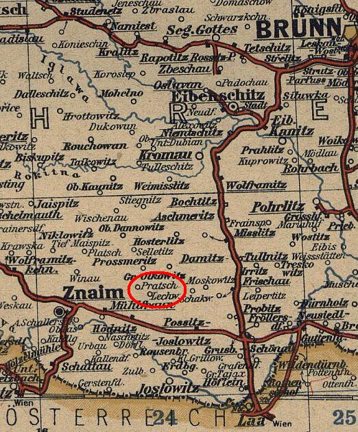 alter Stammbaum der Pratsch Familie